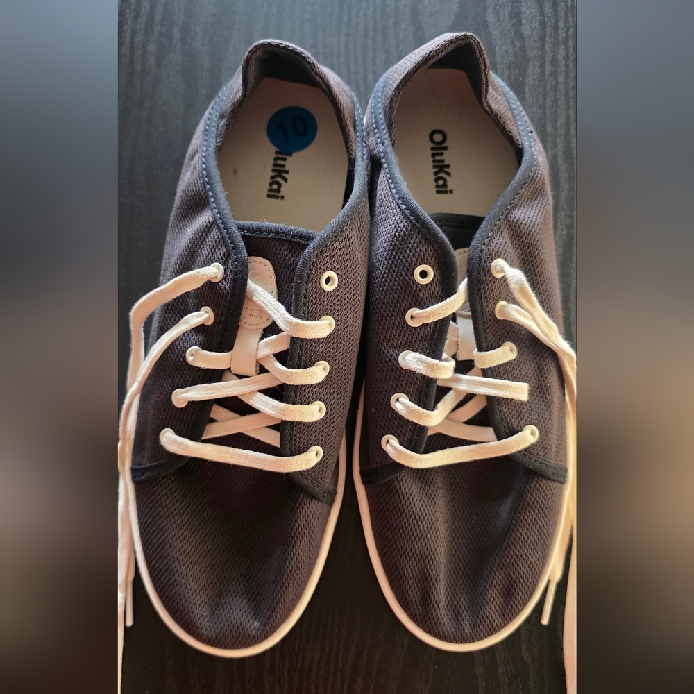 OluKai Women's Black and Cream Sneakers - Picture 5 of 9